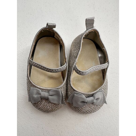 Set Of 3 Baby Girl Shoes Size 2 By Koala Baby & Carters Glitter & Bow Details - Picture 5 of 11